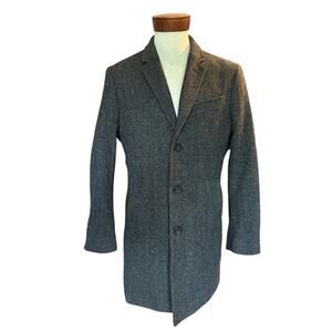 Banana Republic Wool Blend Gray Overcoat | Men’s Medium | Classic Long Coat